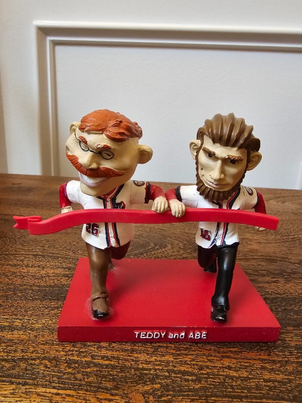 2023 Washington Nationals Racing Presidents Teddy & Abe Bobblehead SGA